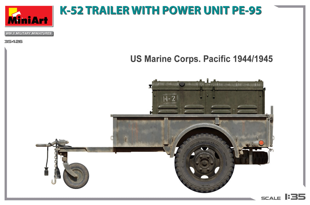 1/35 K-52 Trailer with Power Unit PE-95