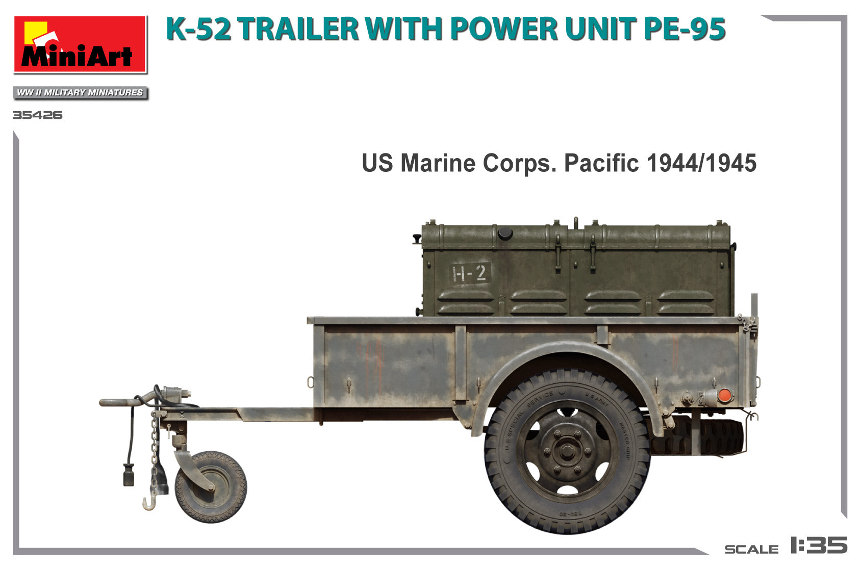 1/35 K-52 Trailer with Power Unit PE-95