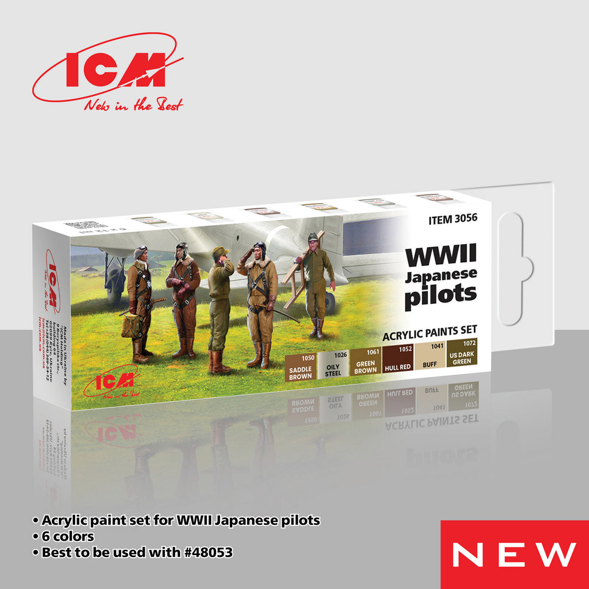 ACRYLIC SETS WWII Japanese pilots (6 bottles x 12 ml)