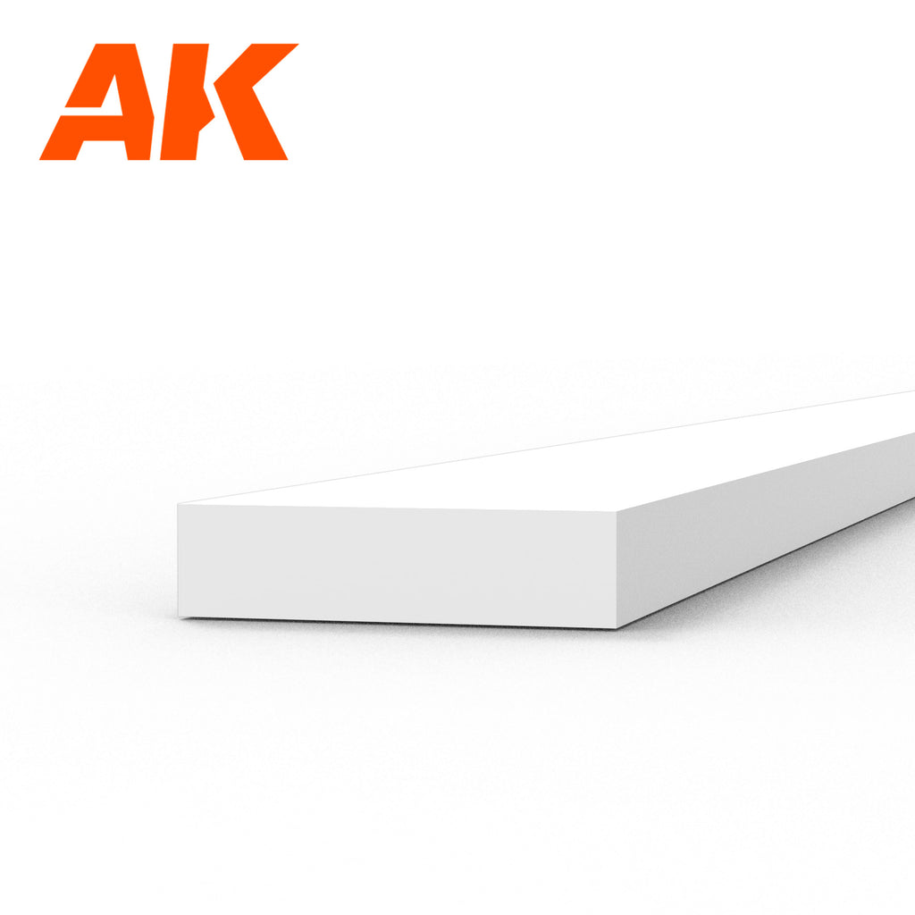 Strips 1.00 x 4.00 x 350mm - STYRENE STRIP
