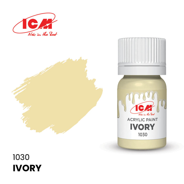 ACRYLIC PAINT Ivory 12 ml