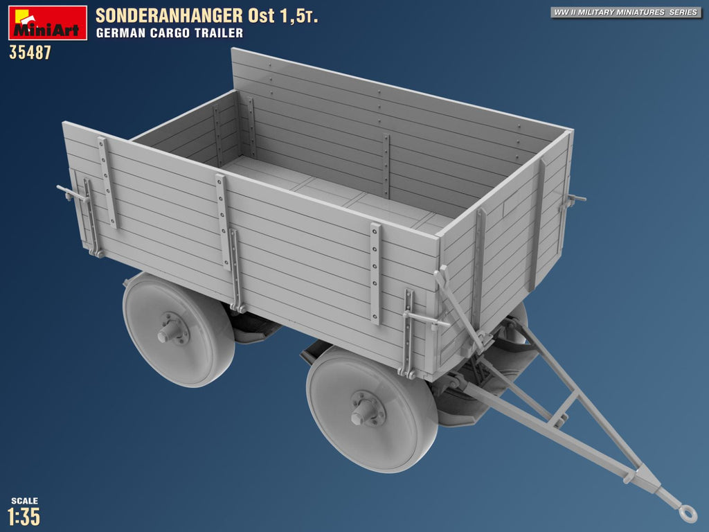 1/35 Sonderanhanger Ost 1,5t. German Cargo Trailer