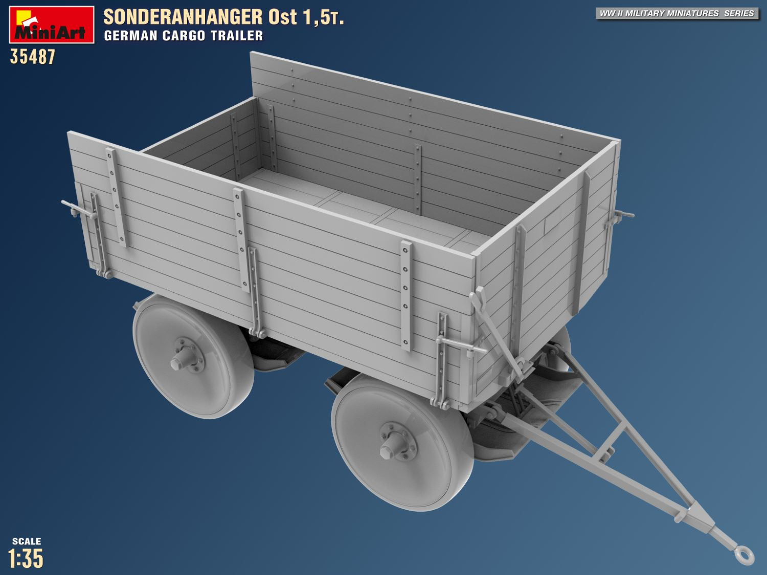 1/35 Sonderanhanger Ost 1,5t. German Cargo Trailer