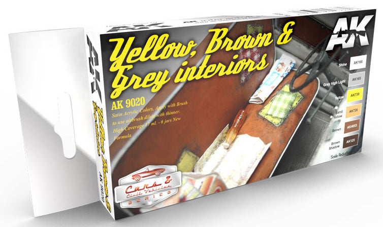 YELLOW, BROWN AND GREY INTERIORS