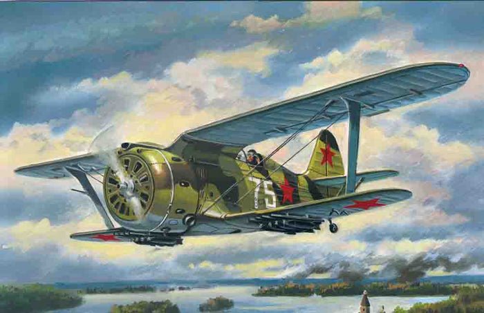 1/72 I-153 Chaika WWII Soviet Biplane Fighter