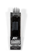 Set of 5 Silicone Brushes Medium Hard Tip Small