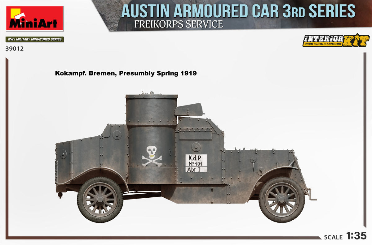 1/35 Austin Armoured Car 3rd Series: Freikorps Service. Interior Kit