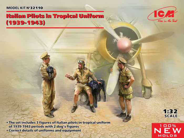 1/32 Italian Pilots in Tropical Uniform 1939-1943