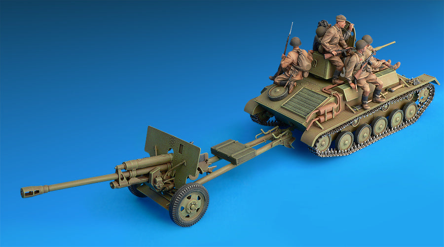1/35 Soviet T-70 M & ZiS -3 with Crew