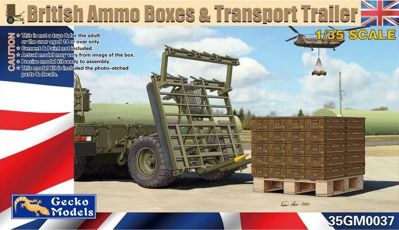 1/35 British Ammo Boxes & Trailer