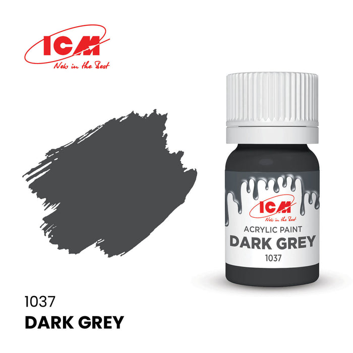 ACRYLIC PAINT Dark Grey 12 ml