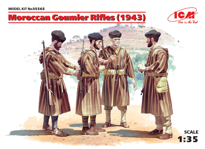 1/35 Moroccan Goumier Rifles (1943) 4 figures
