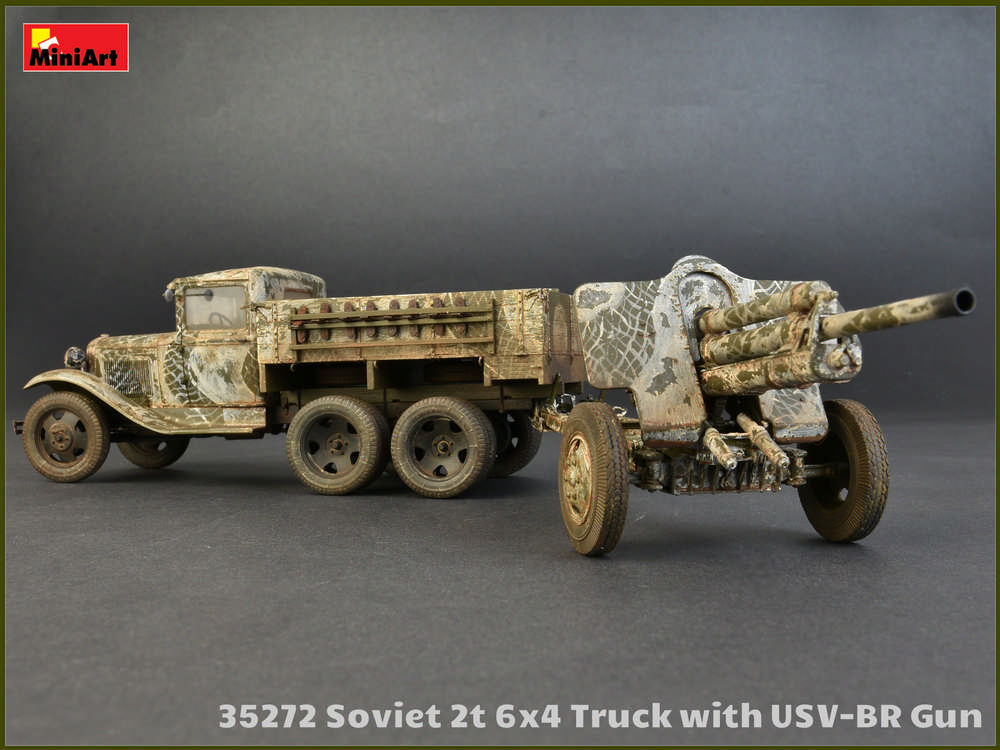 1/35 Soviet 2T 6x4 Truck with 76mm USV-BR Gun