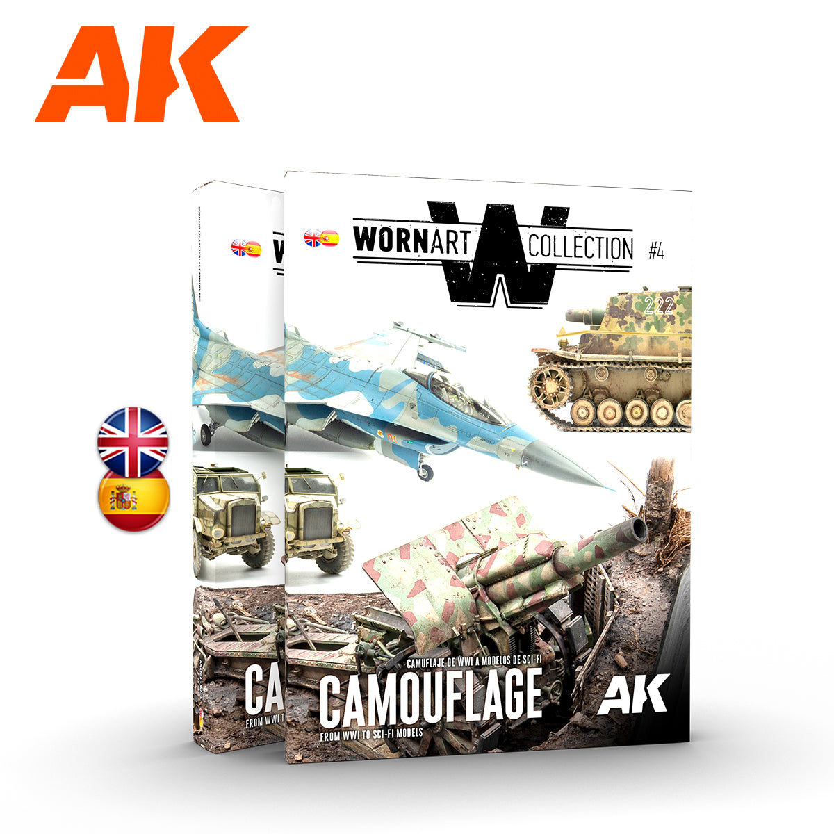 Worn Art Collection 04 Camouflage from WWI to Sci-Fi models - Bilingual