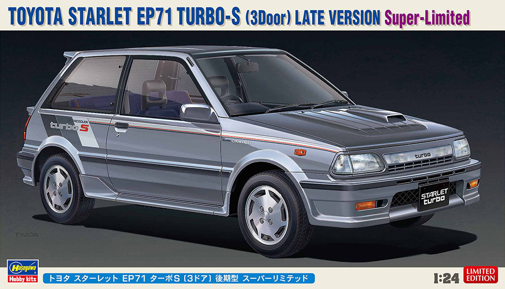 1/24 Toyota Starlet EP71 Turbo-S (3Door) Late Version Super-Limited