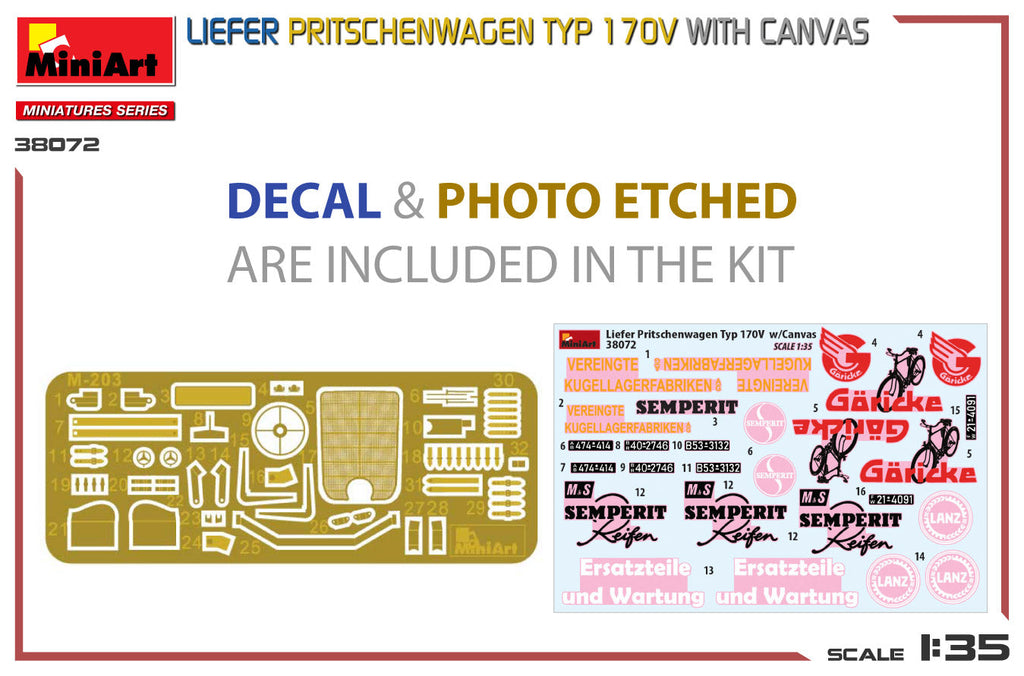 1/35 Liefer Pritschenwagen Typ 170V with Canvas