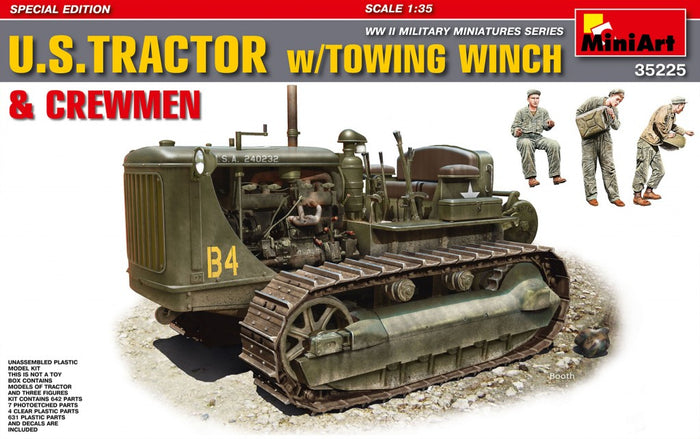 1/35 U.S. Tractor D7 W/Towing Winch & Crewmen Special Edition