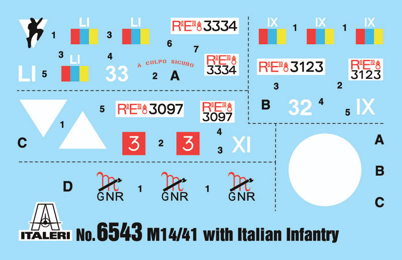1/35 Carro Armato M14/41 I Serie with Italian Infantry
