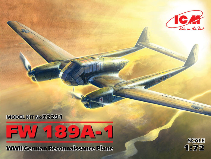 1/72 FW 189A-1 WWII German Reconnaiss. Plane