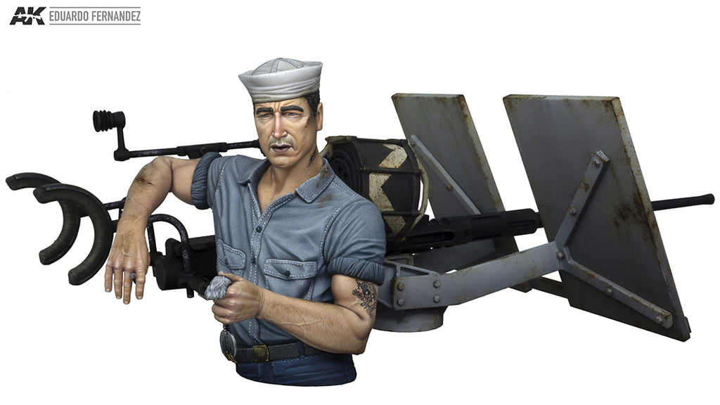 1/10 Midway "Tarfu" Oerlikon 20mm Machine Gunner USS Enterprise