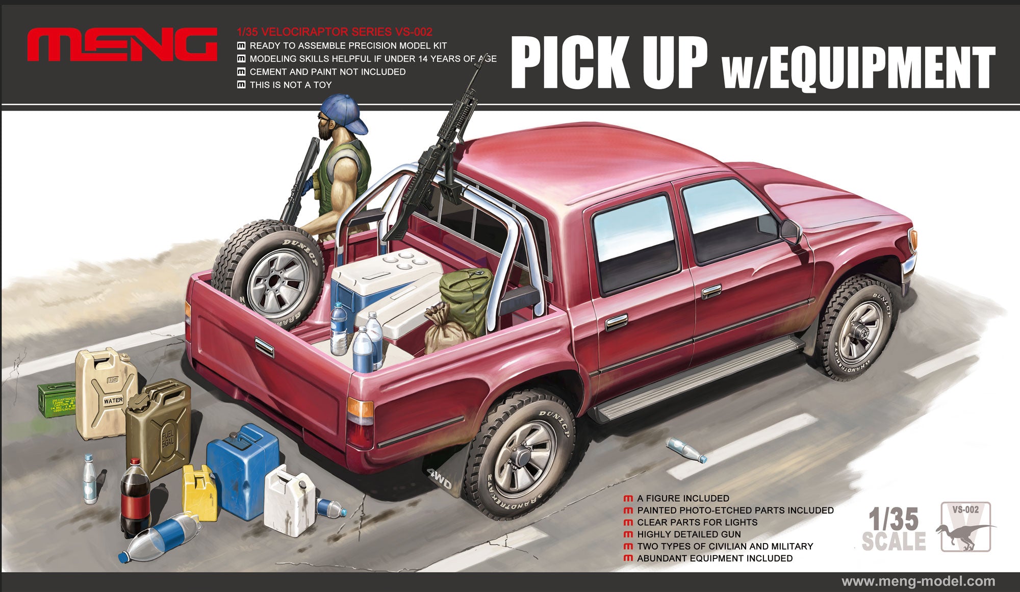 1/35 Pick Up with Equipment