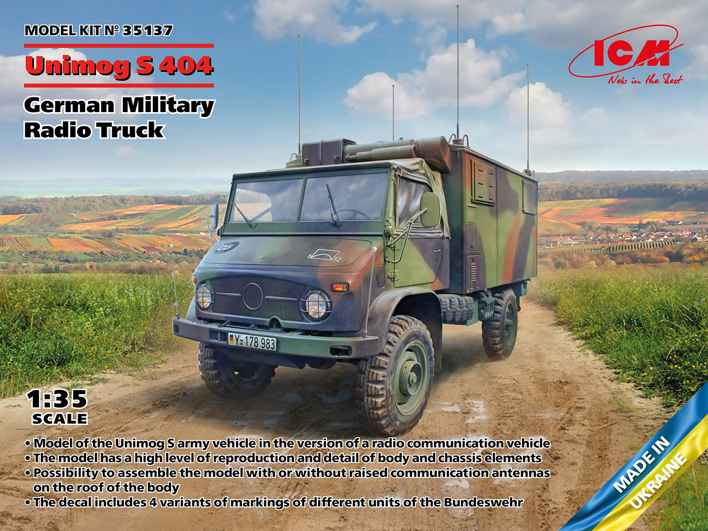 1/35 Unimog S 404 German Military Radio Truck