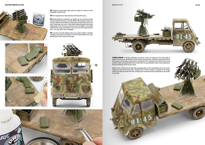 ICM: How to Paint & Weather WW2 Trucks Warhorses - Spanish
