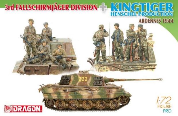 1/72 3rd Fallschirmjager Division And Kingtiger Henschel Prod.