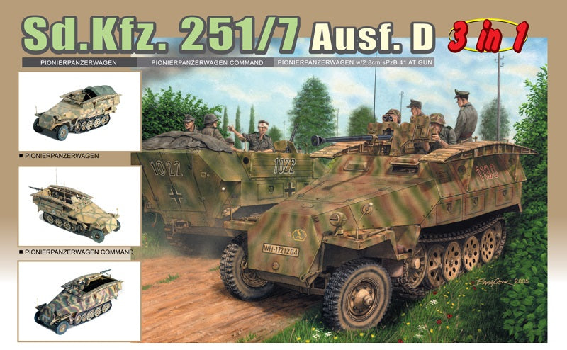 1/35 Sd.Kfz.251/7 Ausf.D (3 in 1)