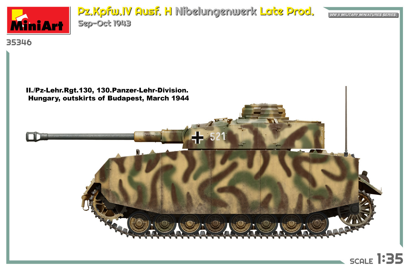 1/35 Pz.Kpfw.IV Ausf. H Nibelungenwerk Late Prod. (Sep-Oct 1943)