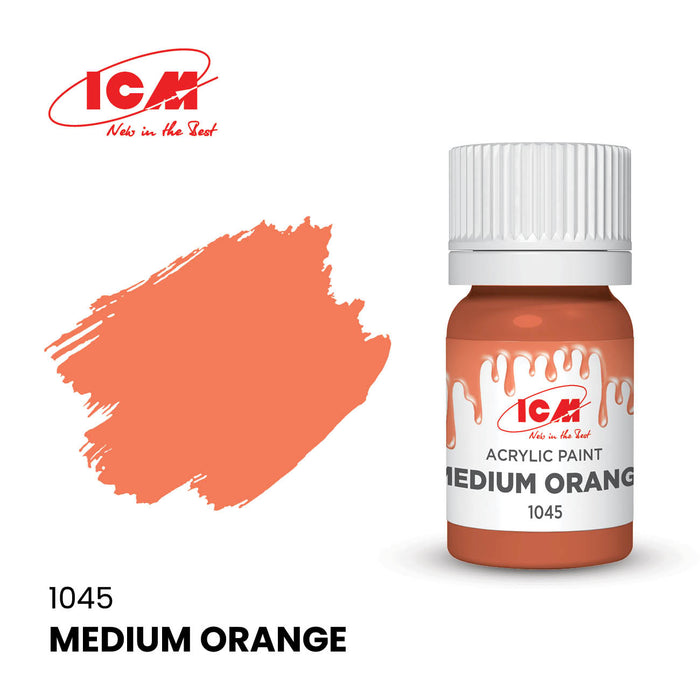 ACRYLIC PAINT Medium Orange 12 ml