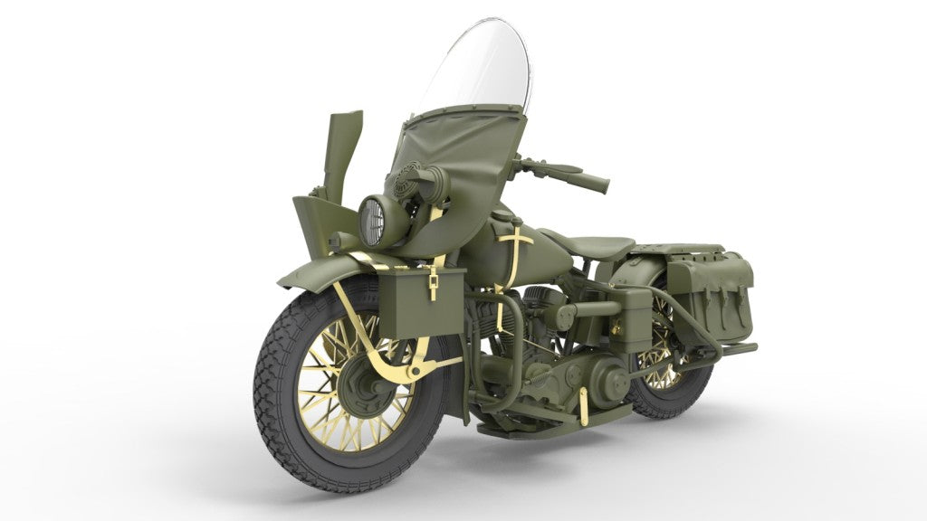 1/35 U.S. MILITARY POLICEMAN W/MOTORCYCLE
