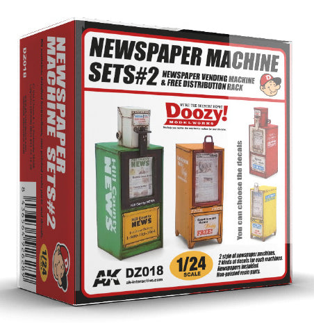 DOOZY! 1/24 NEWSPAPER MACHINE SETS 2