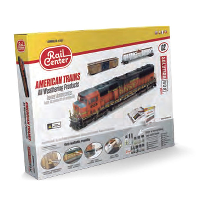 AMMO RAIL CENTER SOLUTION BOX MINI 02 - AMERICAN TRAINS. All Weathering Products
