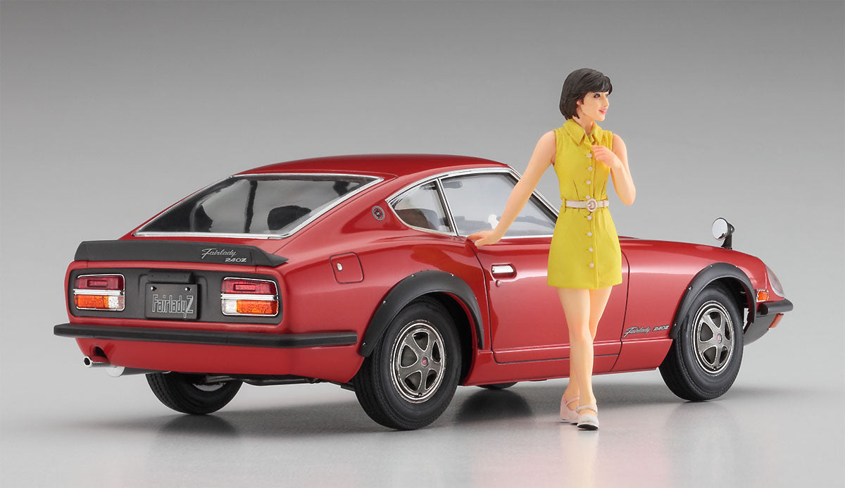 1/24 Nissan Fairlady 240ZG with 70's Girl Figure