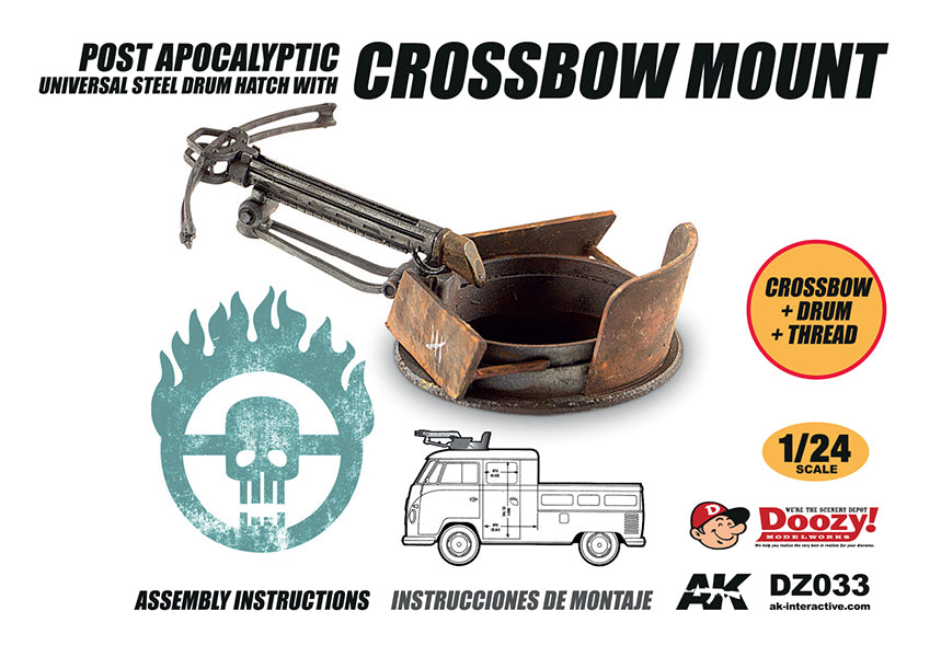 DOOZY! 1/24 UNIVERSAL STEEL DRUM HATCH WITH CROSSBOW MOUNT