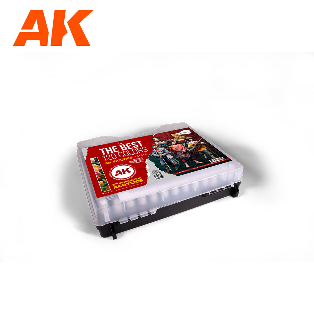 3G Plastic Briefcase 120 Figure Colors