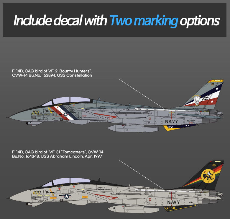 1/72 USN F-14D "VF-2 Bounty Hunters"