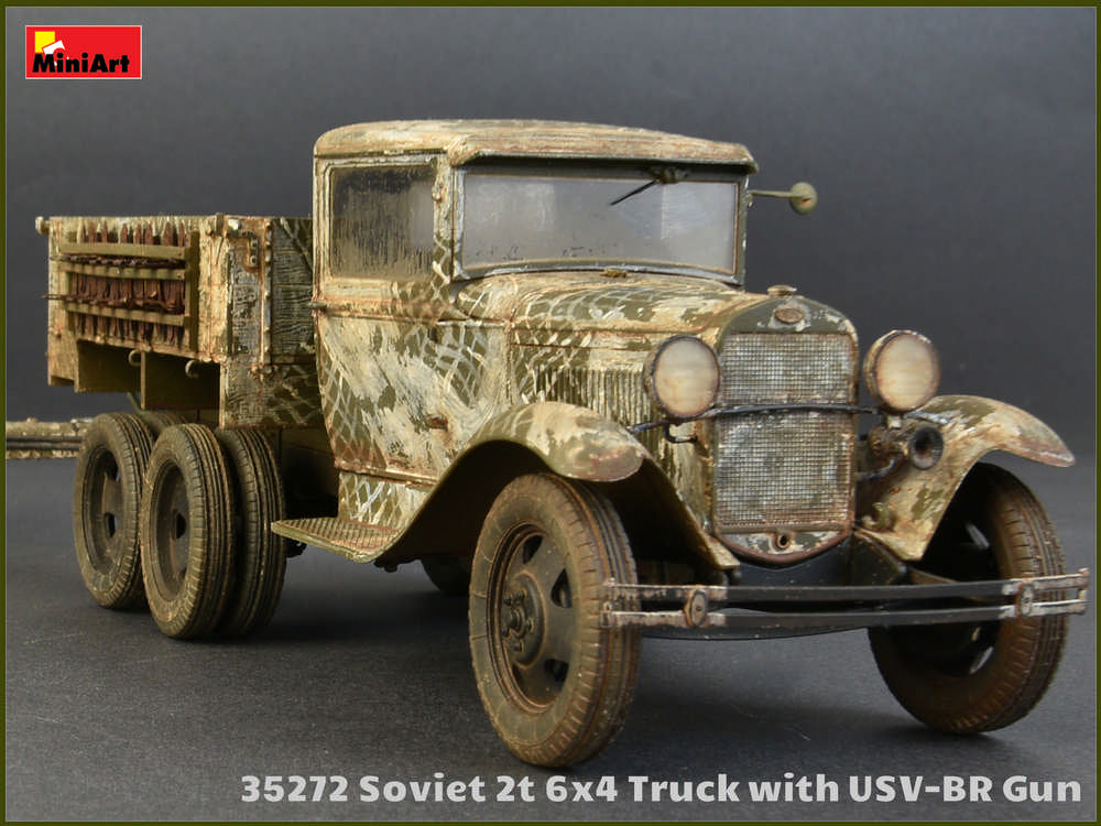 1/35 Soviet 2T 6x4 Truck with 76mm USV-BR Gun