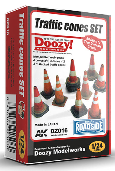 DOOZY! 1/24 TRAFIC CONES SET