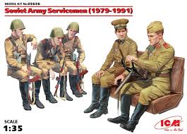 1/35 Soviet Army Servicemen 1979-1991 5 figur.