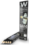 Watercolor Pencil Set Black and White