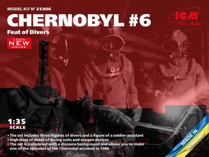 1/35 Chernobyl#6. Feat of Divers (3 figures)