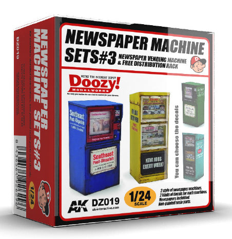 DOOZY! 1/24 NEWSPAPER MACHINE SETS 3