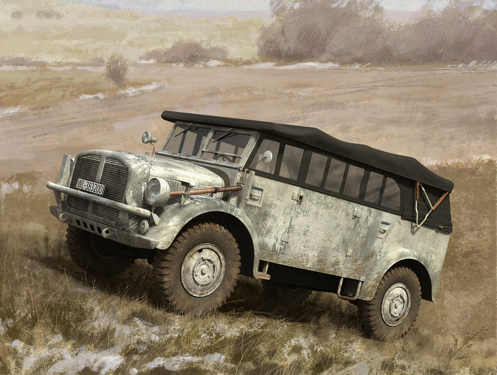 1/35 Horch 108 Typ 40 Soft Top, WWII German Personnel Car (100% new molds)