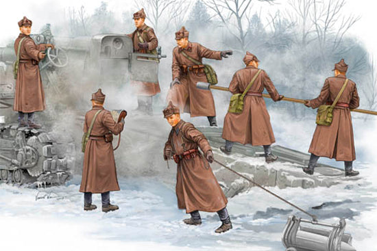 1/35 Soviet B-4 Artillery Crew