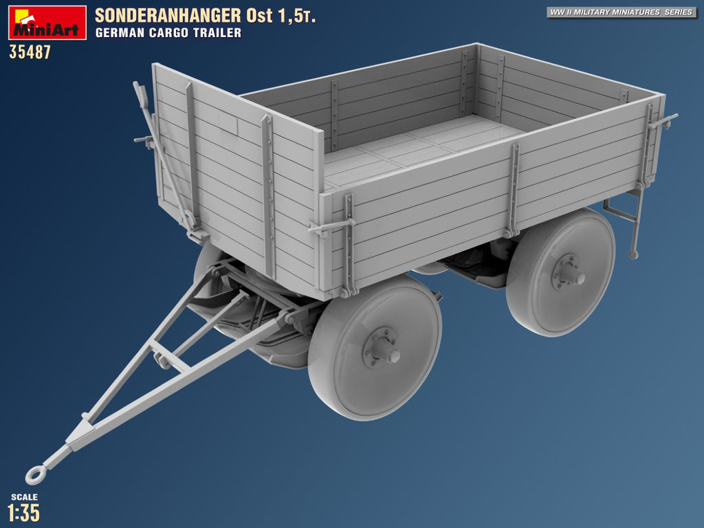 1/35 Sonderanhanger Ost 1,5t. German Cargo Trailer
