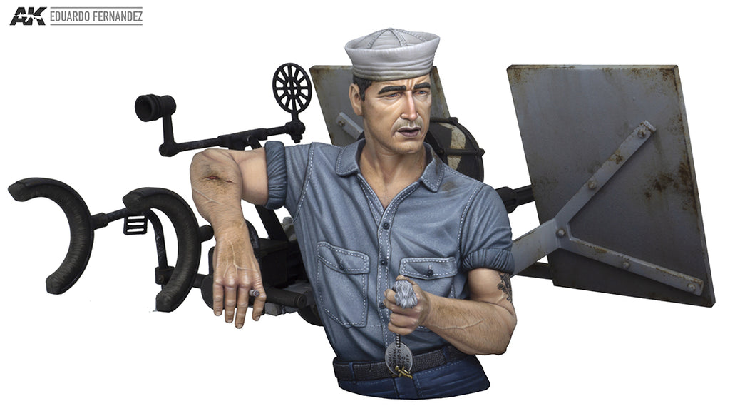 1/10 Midway "Tarfu" Oerlikon 20mm Machine Gunner USS Enterprise