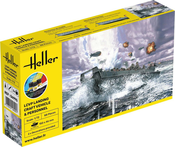 1/72 STARTER KIT LCVP Landing Craft Vehicle and Personal