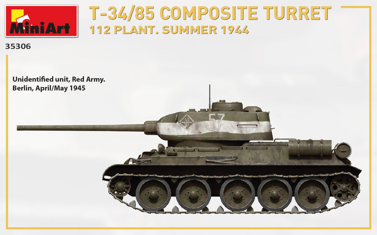 1/35 T-34/85 Composite Turret. 112 Plant. Summer 1944
